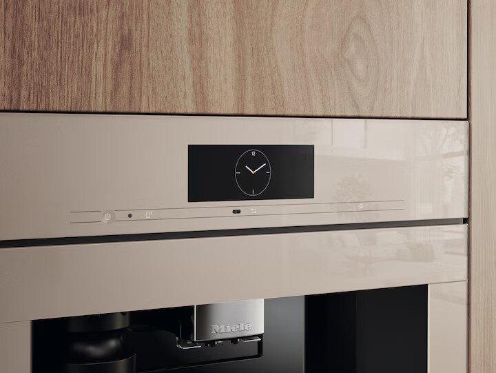 Встраиваемая кофемашина с опцией DirectWater Miele CVA 7845 бежевый перламутровый